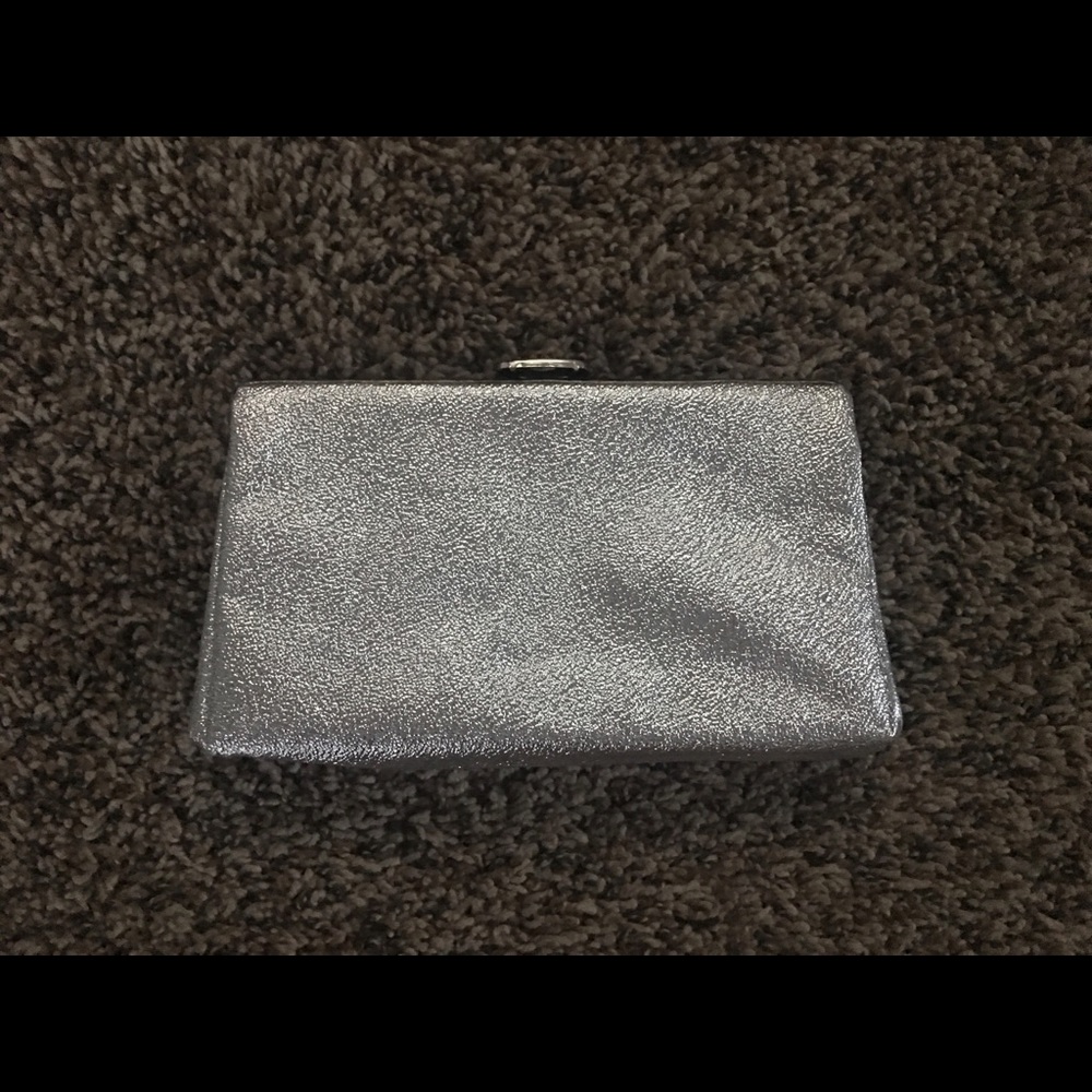 Silver Metallic Clutch